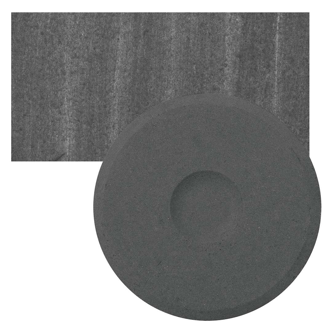 Open in modal - Blick Essentials Tempera Cake - Grey, Large Cake and swatch