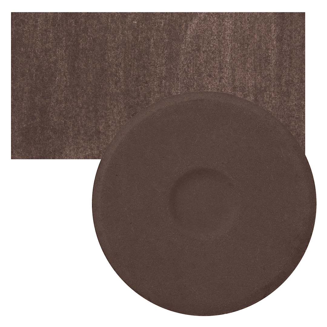 Open in modal - Blick Essentials Tempera Cake - Van Dyke Brown, Large cake and swatch