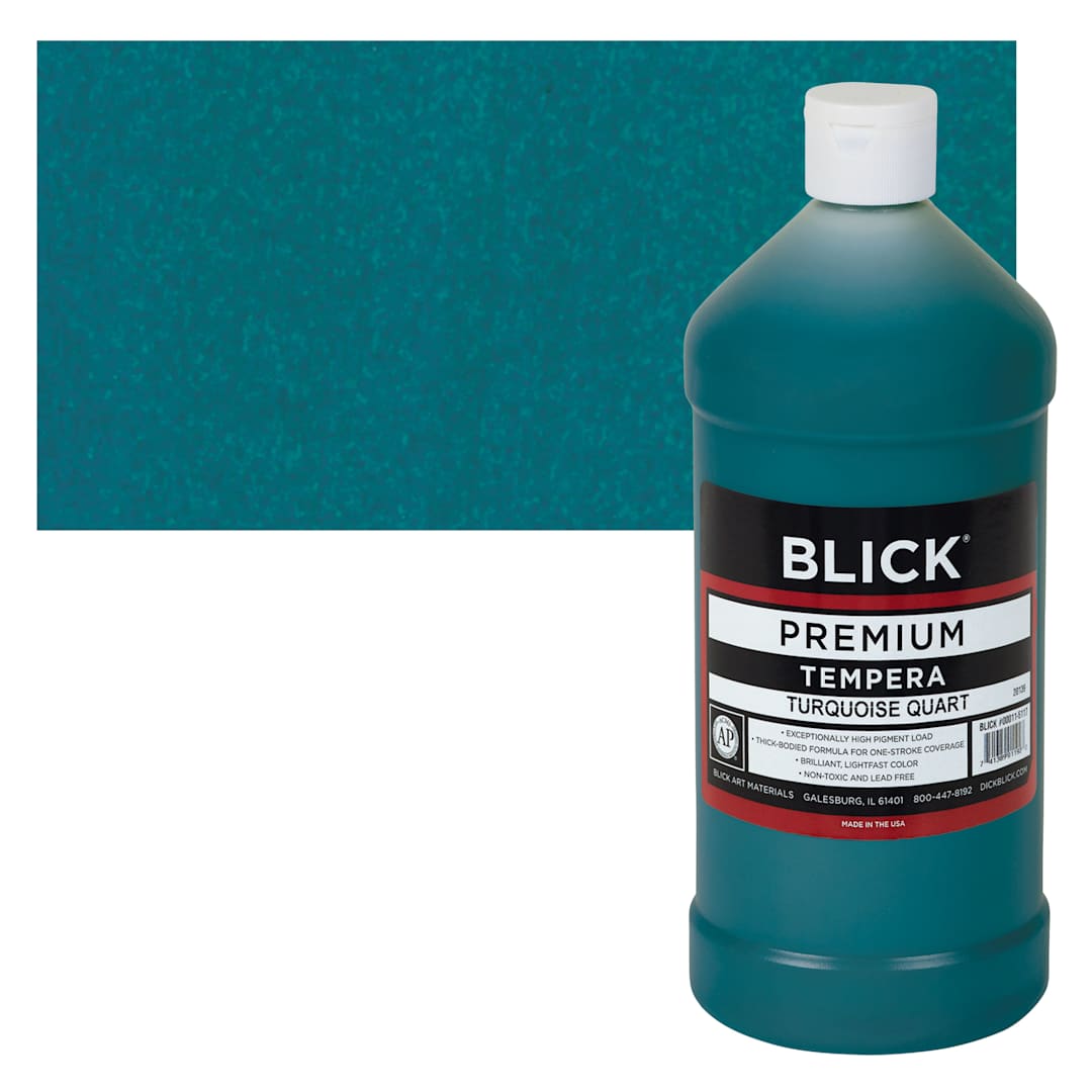 Open in modal - Blick Premium Grade Tempera - Turquoise, Quart and swatch