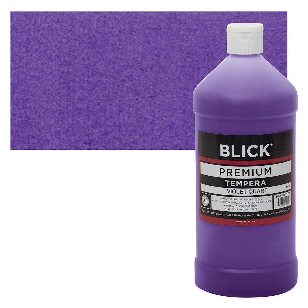 Open in modal - Blick Premium Grade Tempera - Violet, Quart and swatch