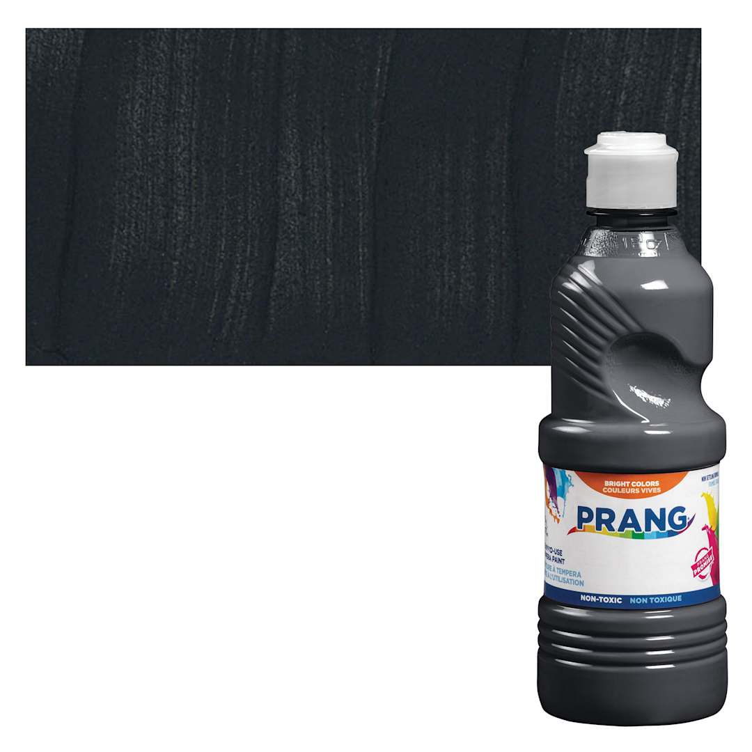 Open in modal - Prang Ready-To-Use Tempera Paint - Black, 16 oz Bottle and swatch