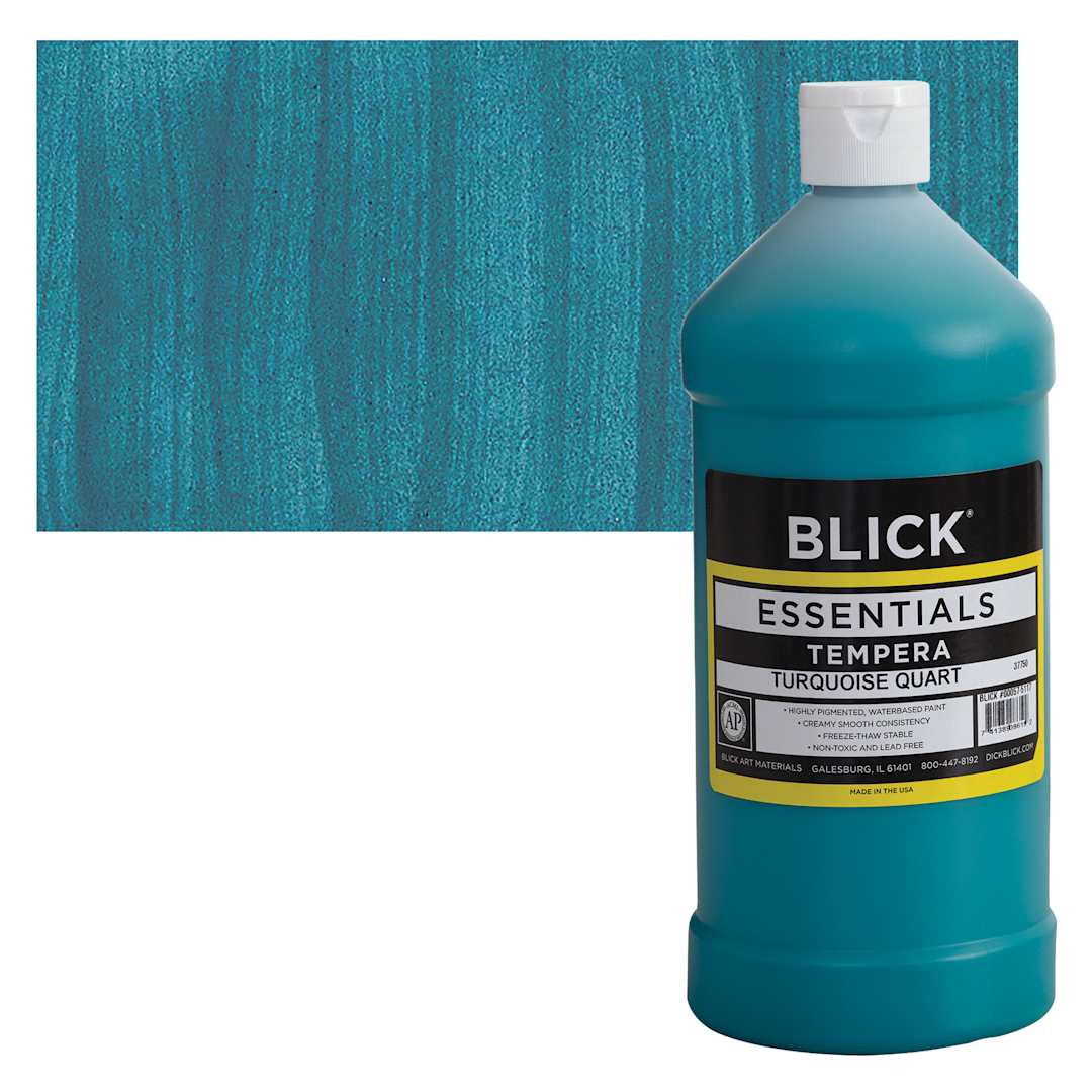 Open in modal - Blick Essentials Tempera - Turquoise, Quart and swatch