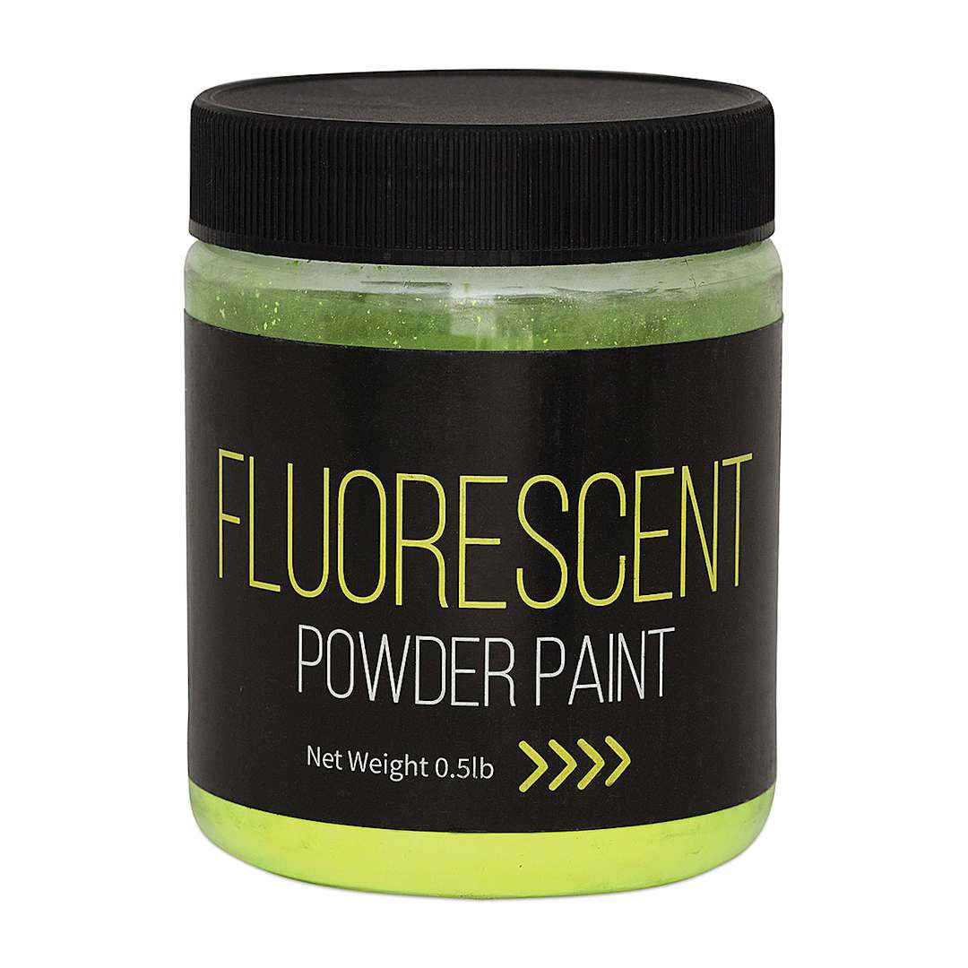 Open in modal - Richeson Powder Tempera Paint - Fluorescent Yellow, 1/2 lb Jar