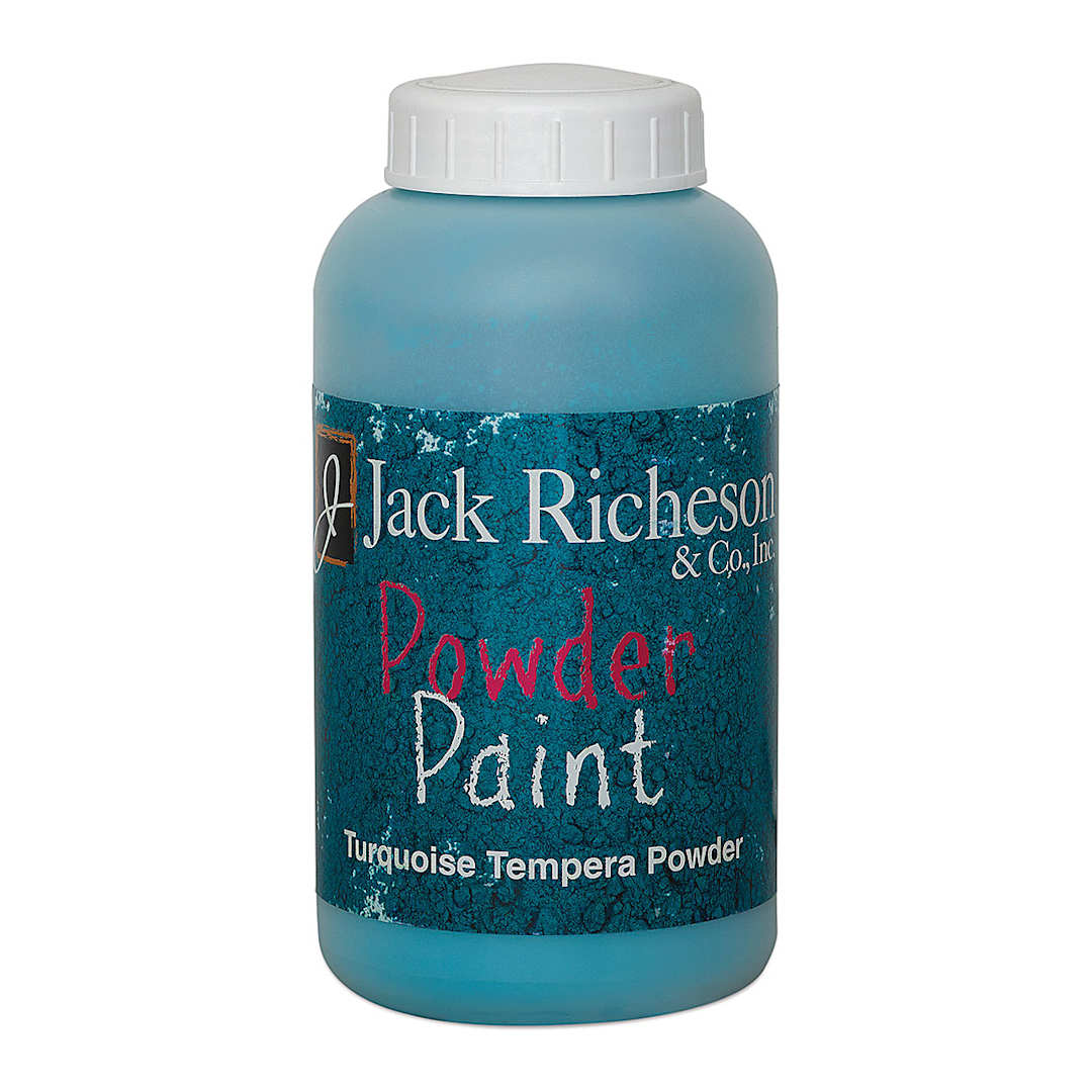 Open in modal - Richeson Powder Tempera Paint - Turquoise, 1 lb jar