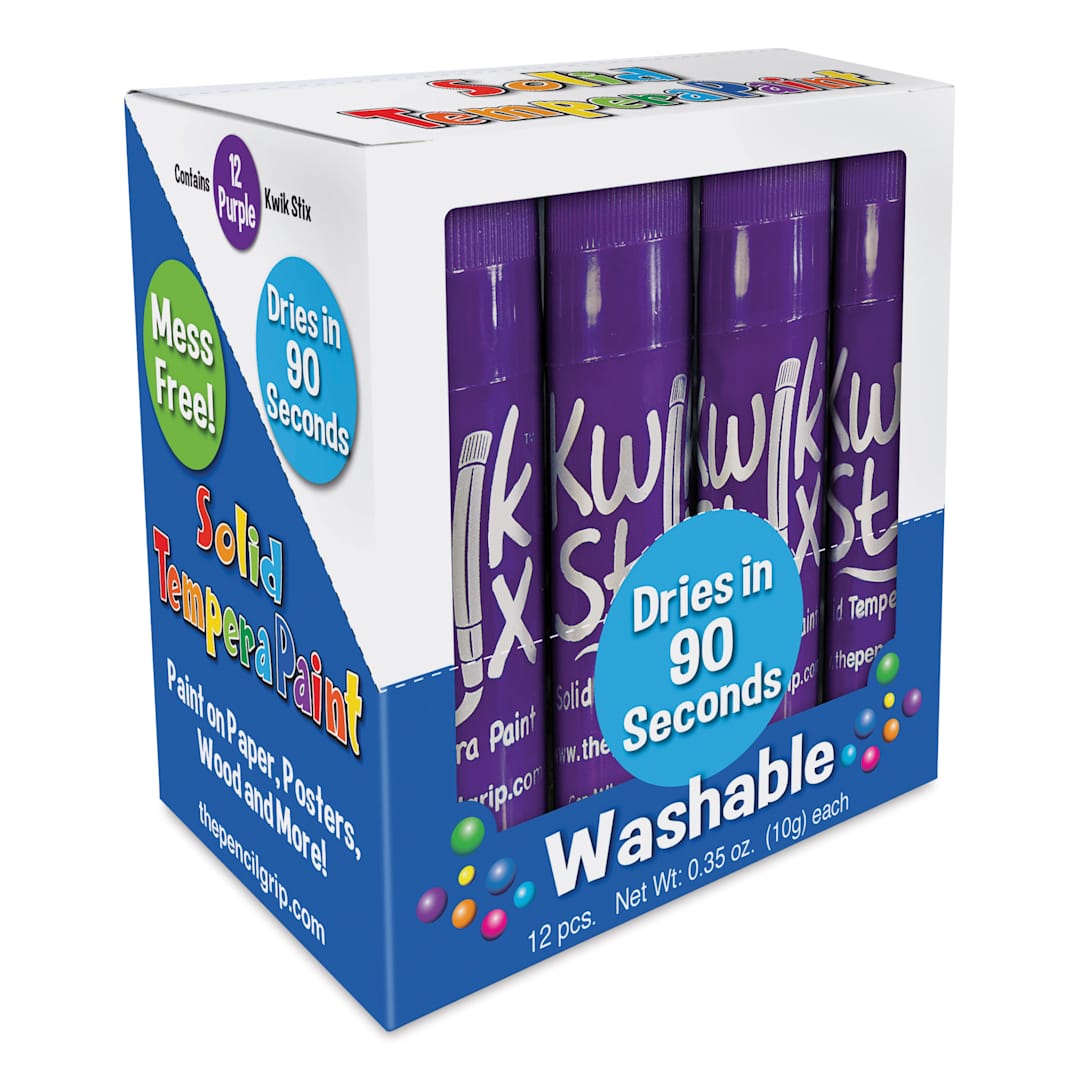 Open in modal - Kwik Stix Tempera Paint Sticks - Purple, Set of 12