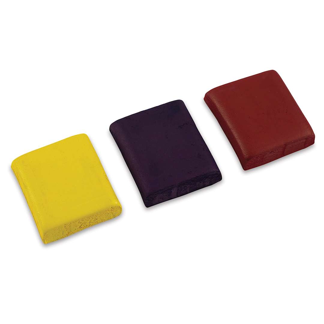 Open in modal - Richeson Semi-Moist Tempera Cakes - 3-Color Refill Pack