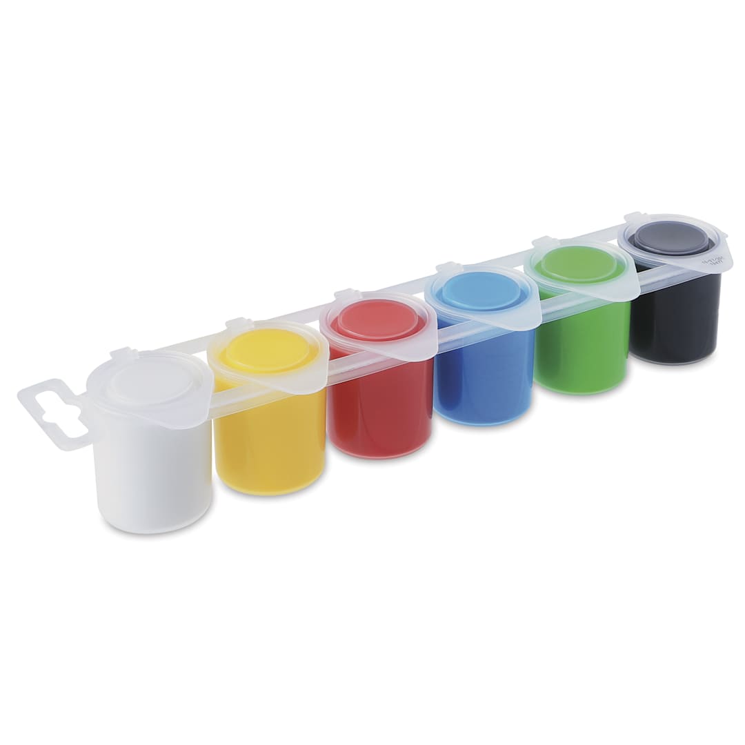 Open in modal - Primo Premium Tempera Paints - Set of 6, Classic Colors, 25 ml
