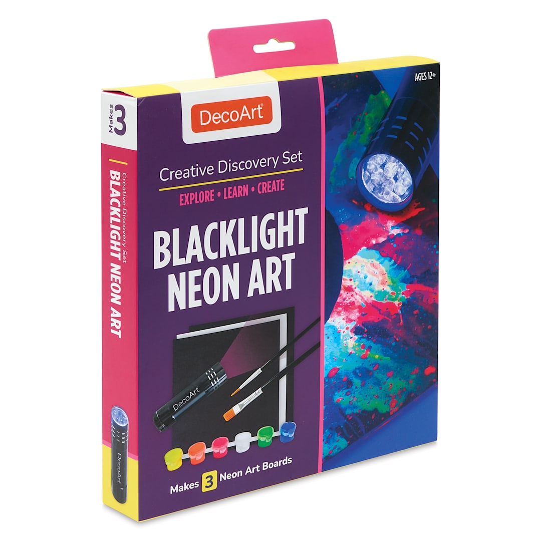 Open in modal - DecoArt Blacklight Neon Art Creative Discovery Set