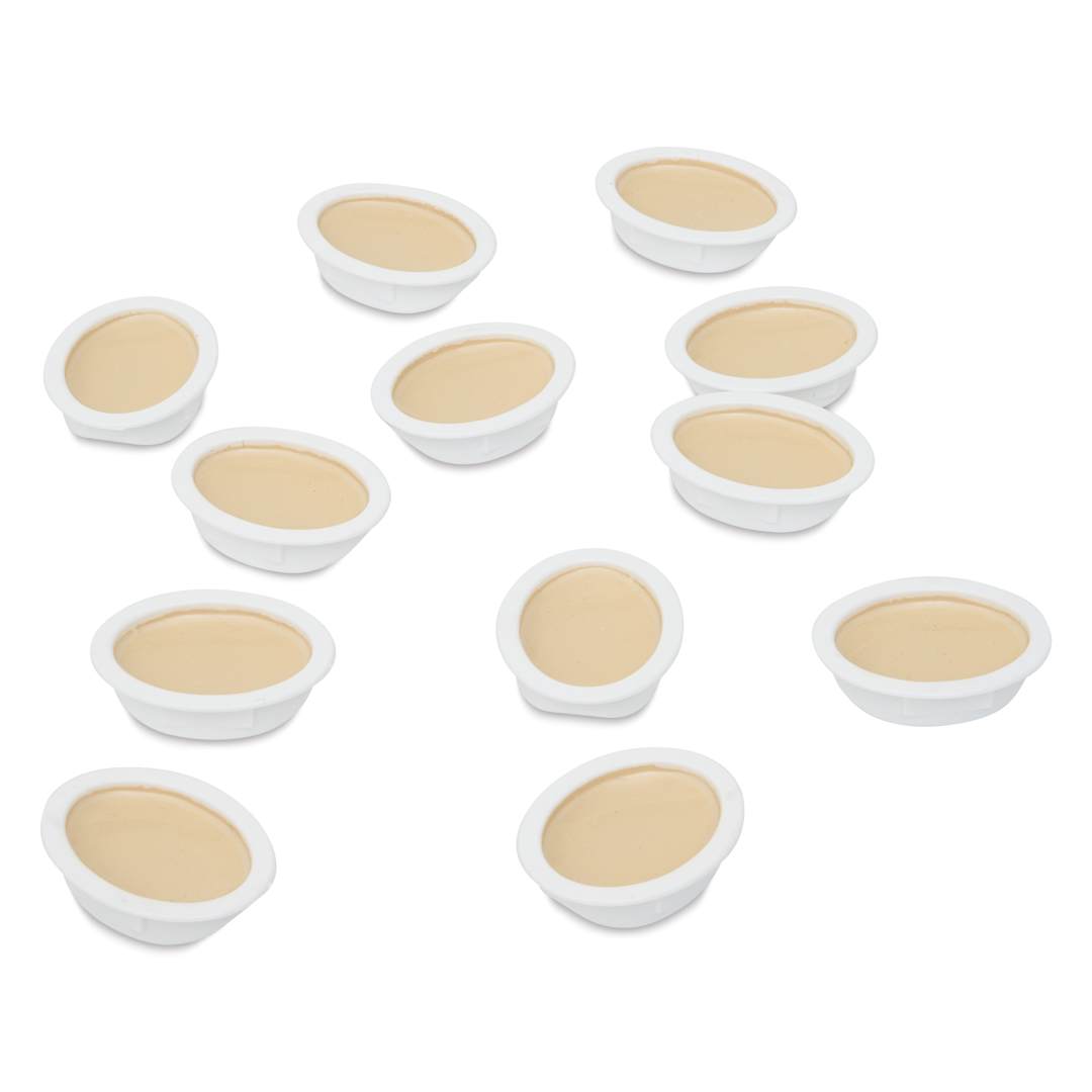 Open in modal - Prang Watercolor Refills - Oval, pkg of 12 White, Half Pans