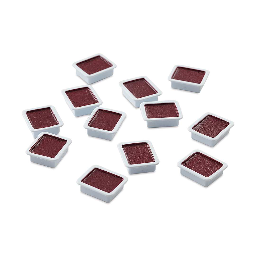 Open in modal - Prang Semi-Moist Watercolor Pans - Set of 12 Refill Pans, Magenta, Square