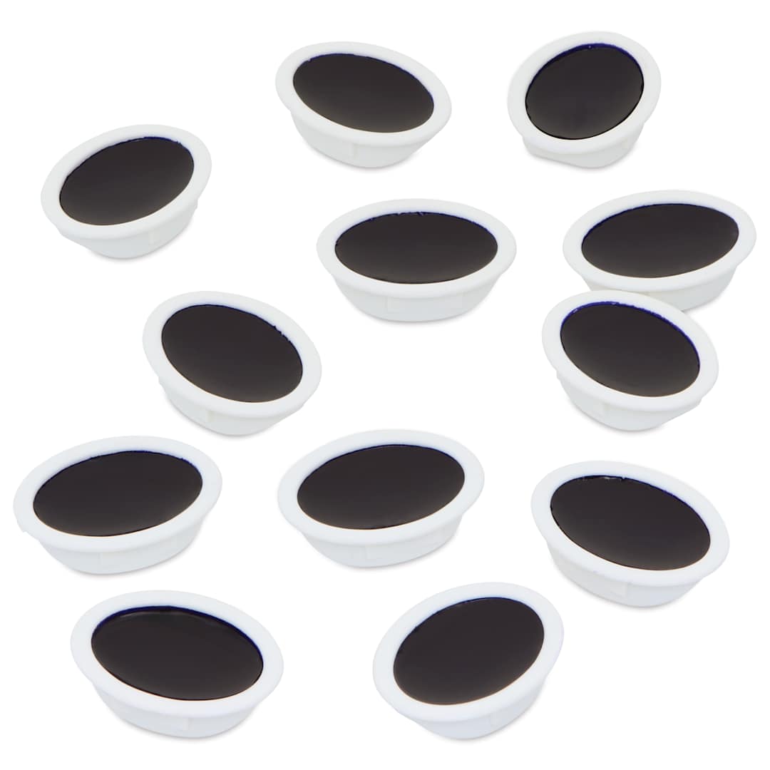 Open in modal - Prang Watercolor Refills - Oval, pkg of 12 Violet, Half Pans