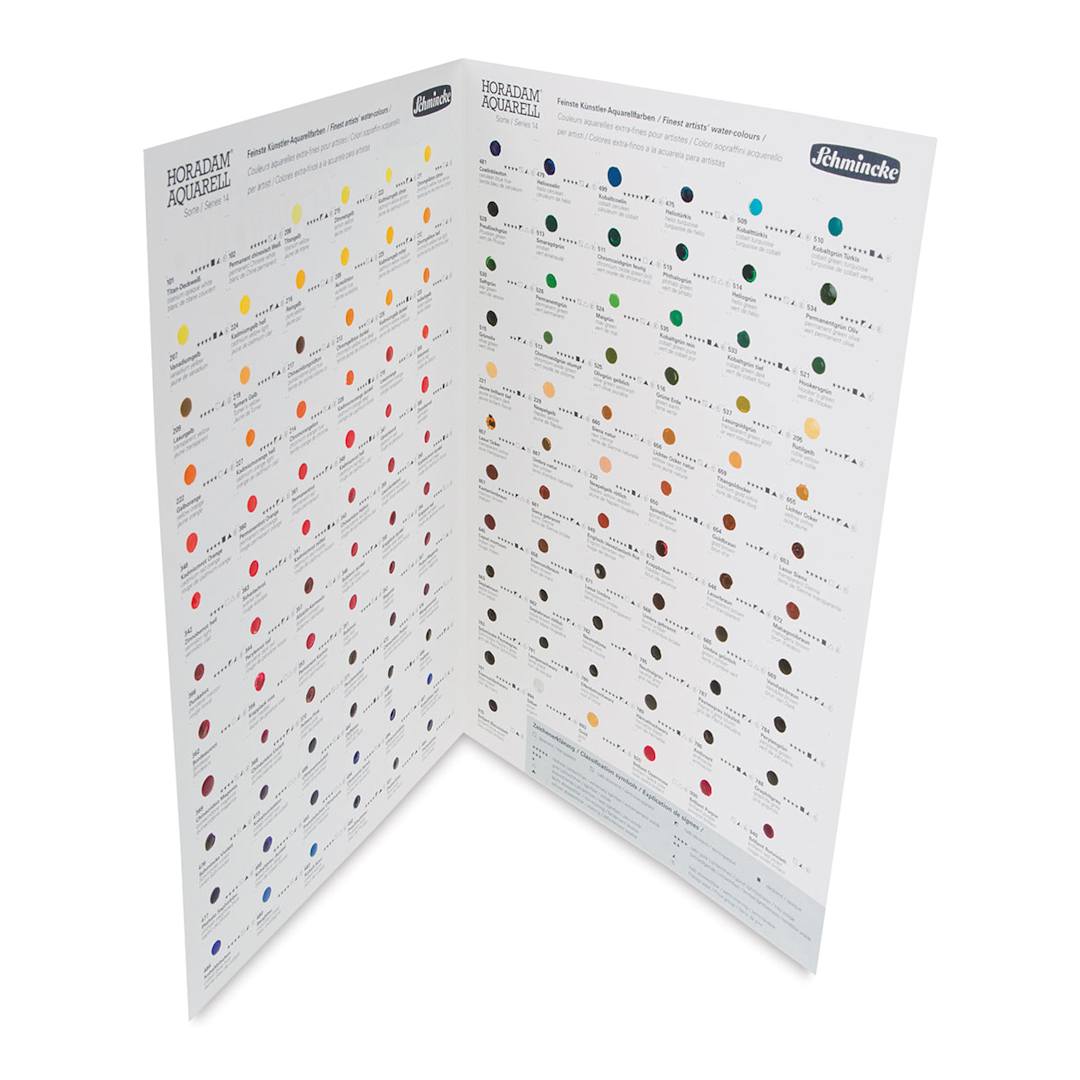 Open in modal - Schmincke Horadam Aquarell Artist Watercolor - 140 Color Dot Card
