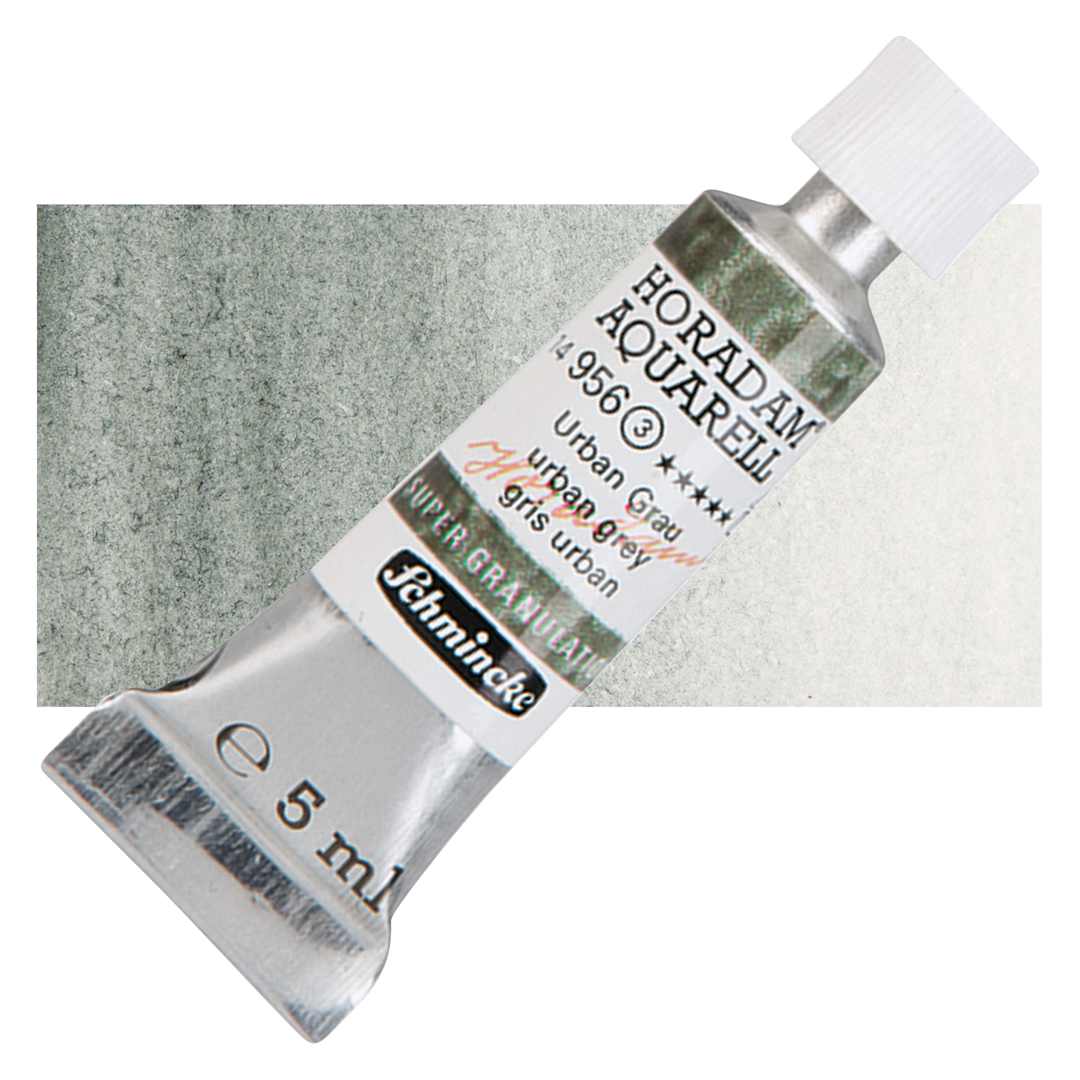 Open in modal - Schmincke Horadam Aquarell Artist Watercolor - Urban Grey, 5 ml tube and swatch
