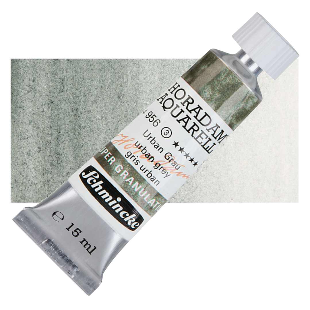 Open in modal - Schmincke Horadam Aquarell Artist Watercolor - Urban Grey, 15 ml tube and swatch