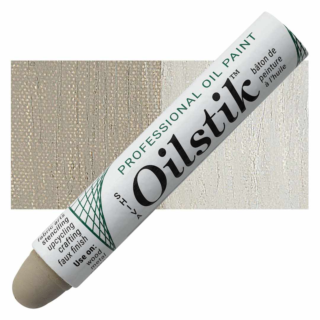 Open in modal - Shiva Oilstik Oil Paint - Mudstone oilstik and swatch