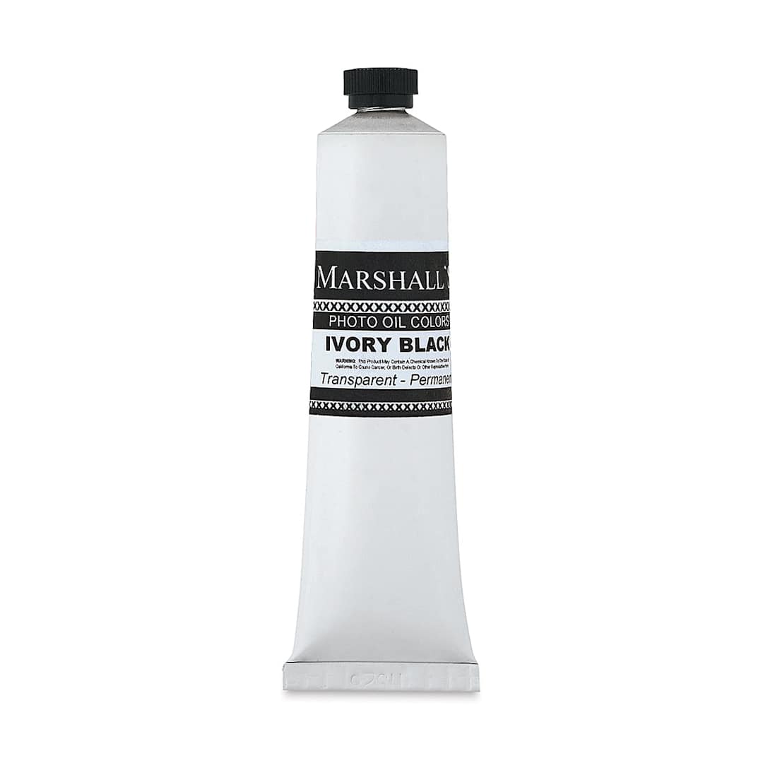 Open in modal - Marshall's Photo Oil Color - Ivory Black, 3/4" x 4" Tube