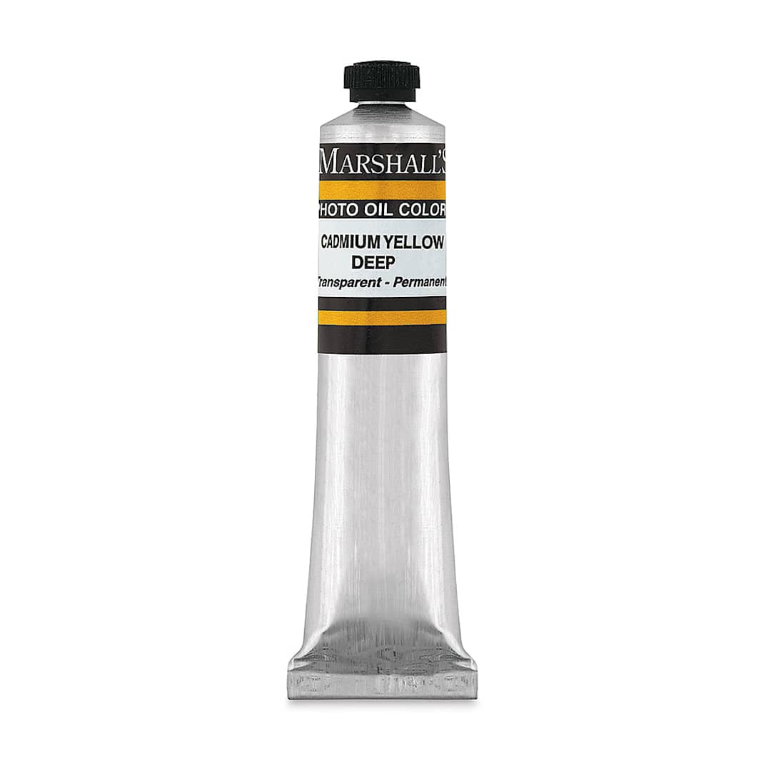 Open in modal - Marshall's Photo Oil Color - Cadmium Yellow Deep, 3/4" x 4" Tube