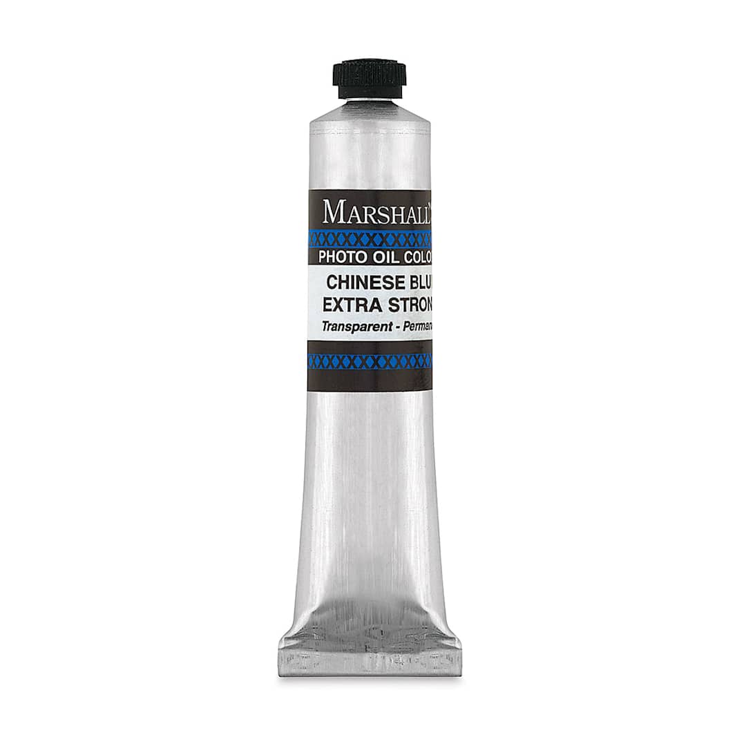 Open in modal - Marshall's Photo Oil Color - Chinese Blue Extra Strong, 3/4" x 4" Tube