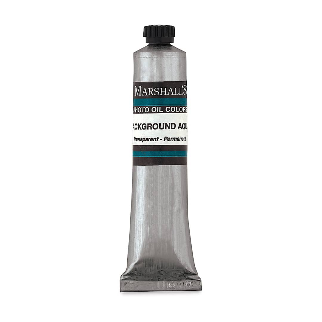 Open in modal - Marshall"s Photo Oil Color - Background Aqua, 3/4" x 4" Tube