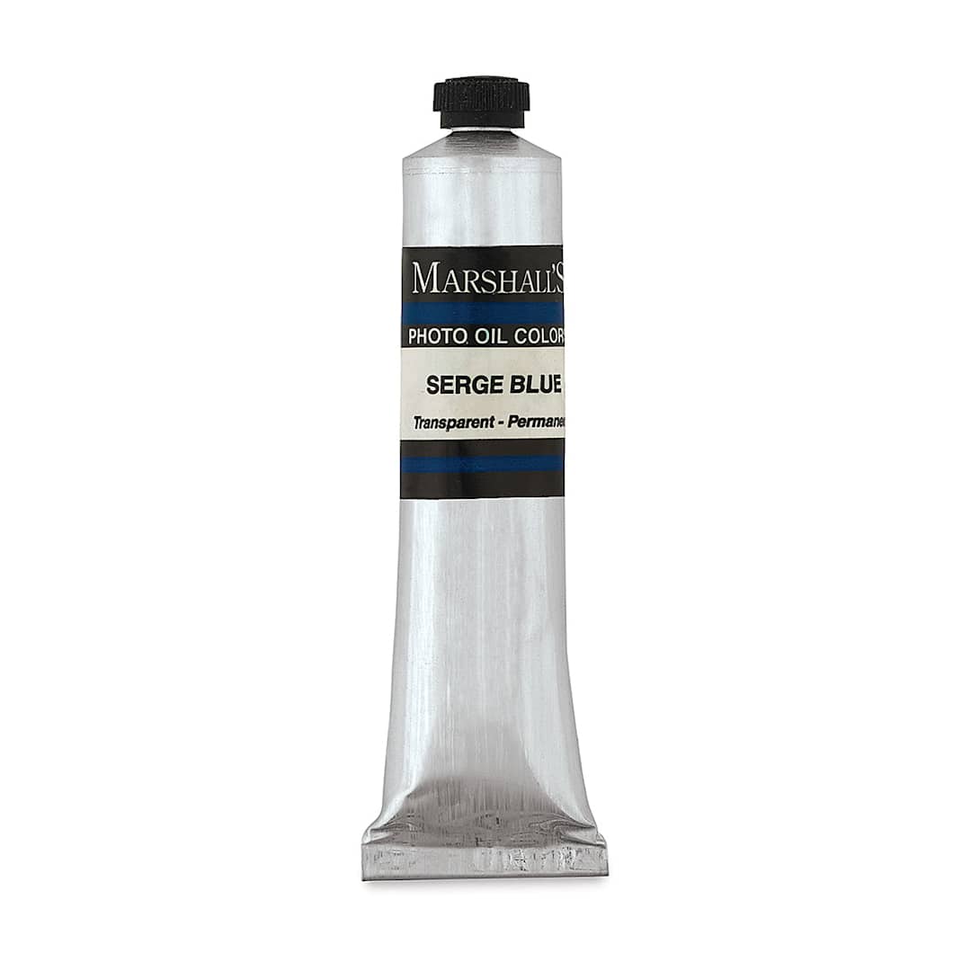Open in modal - Marshall's Photo Oil Color - Serge Blue, 3/4" x 4" Tube