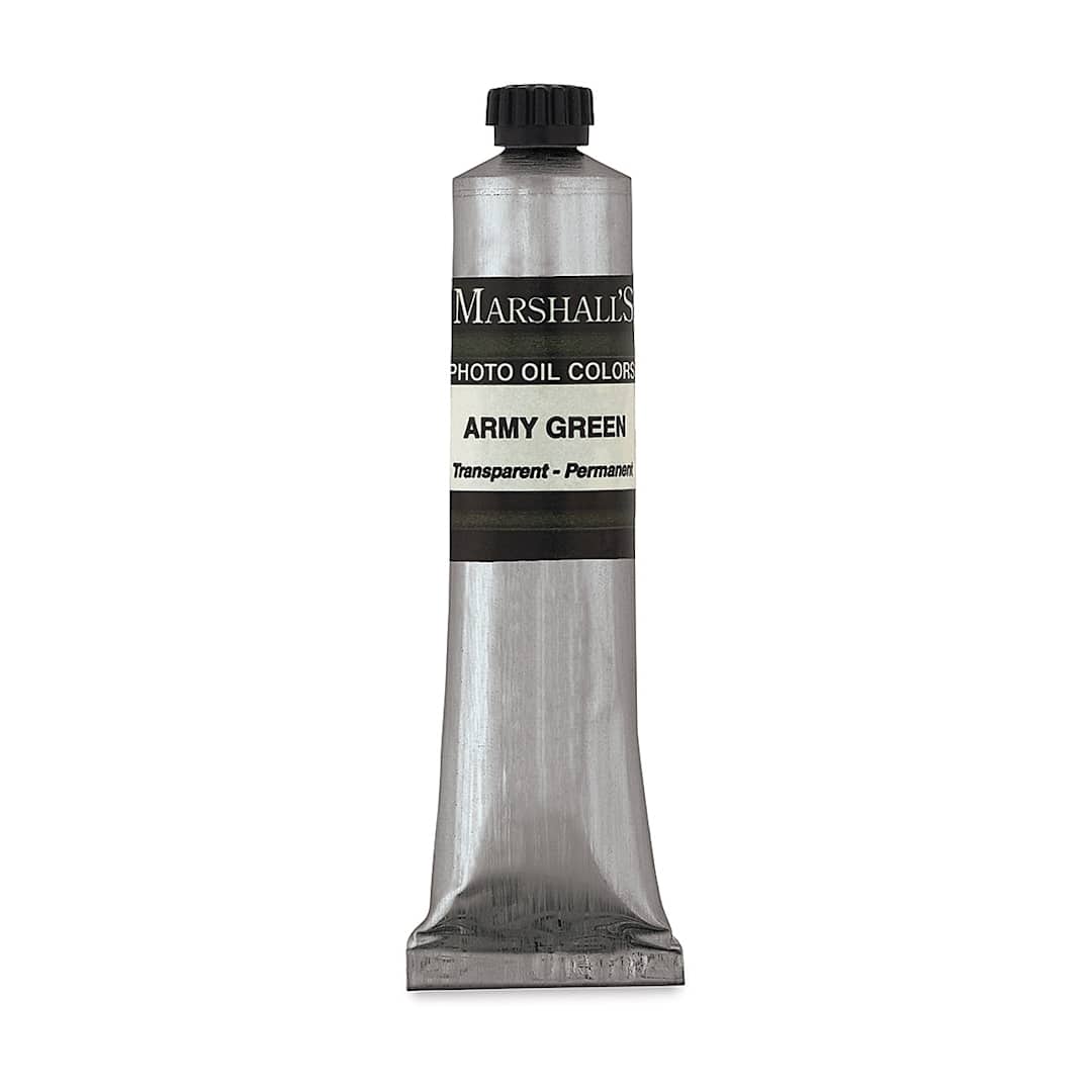 Open in modal - Marshall's Photo Oil Color - Army Green, 3/4" x 4" Tube