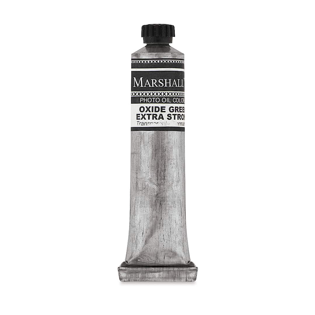 Open in modal - Marshall's Photo Oil Color - Oxide Green Extra Strong, 3/4" x 4" Tube