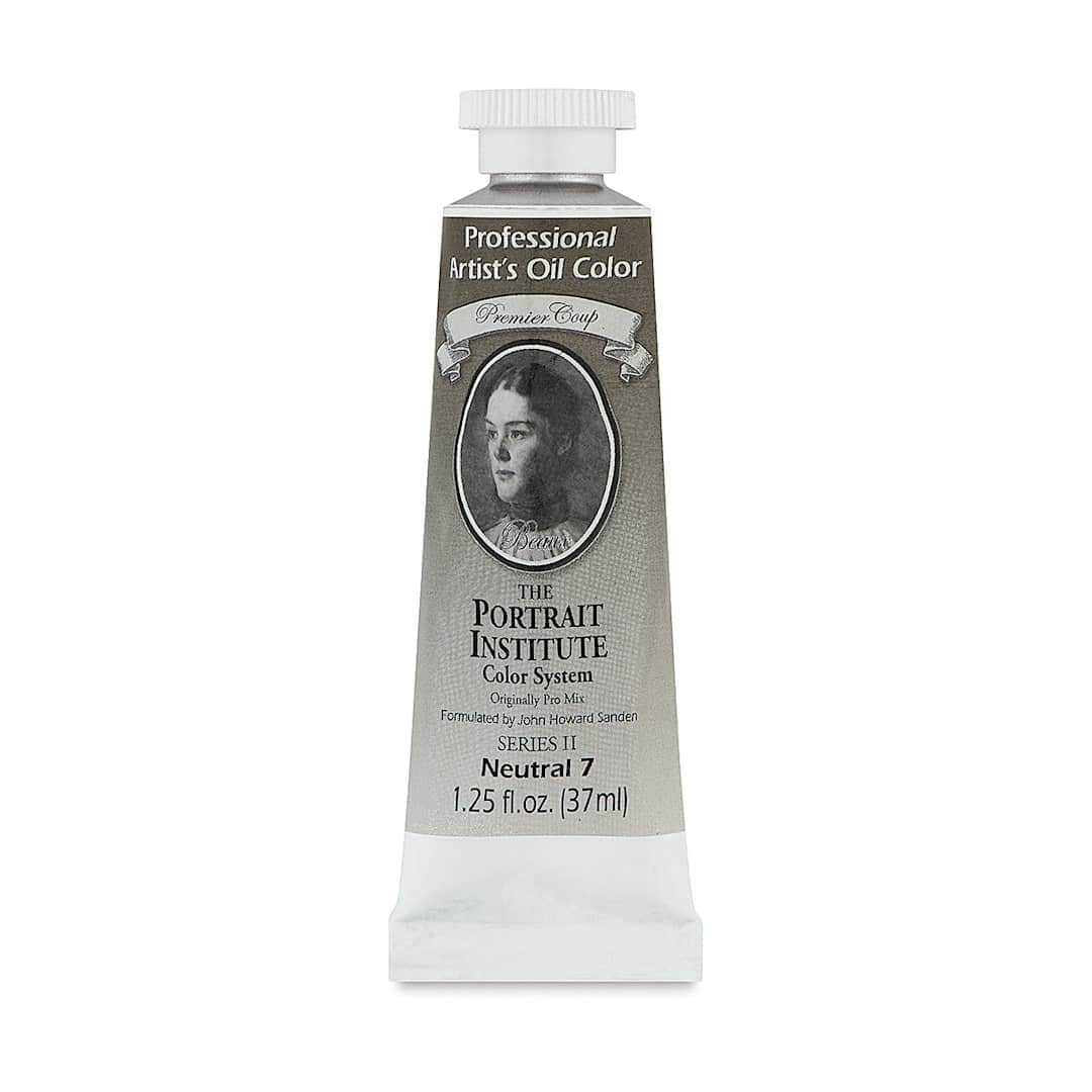 Open in modal - John Howard Sanden Pro-Mix Portrait Artists' Oil Paints - Neutral 7 tube upright
