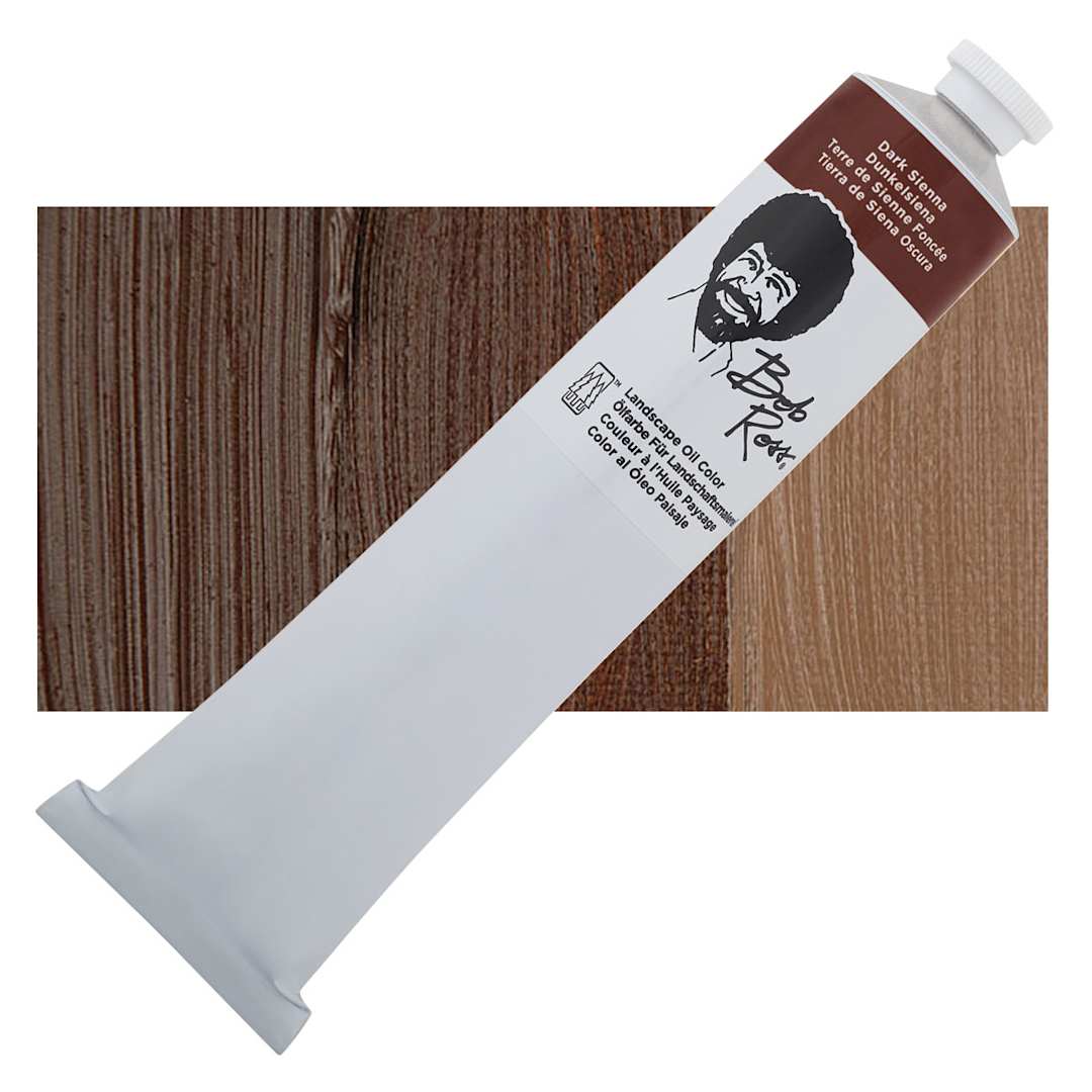 Open in modal - Bob Ross Oil Color - Dark Sienna, 6.8 oz tube and swatch