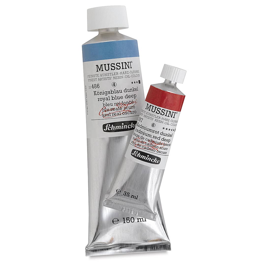 Open in modal - Schmincke Mussini Oil Paints are available in 35 ml and 150 ml tubes