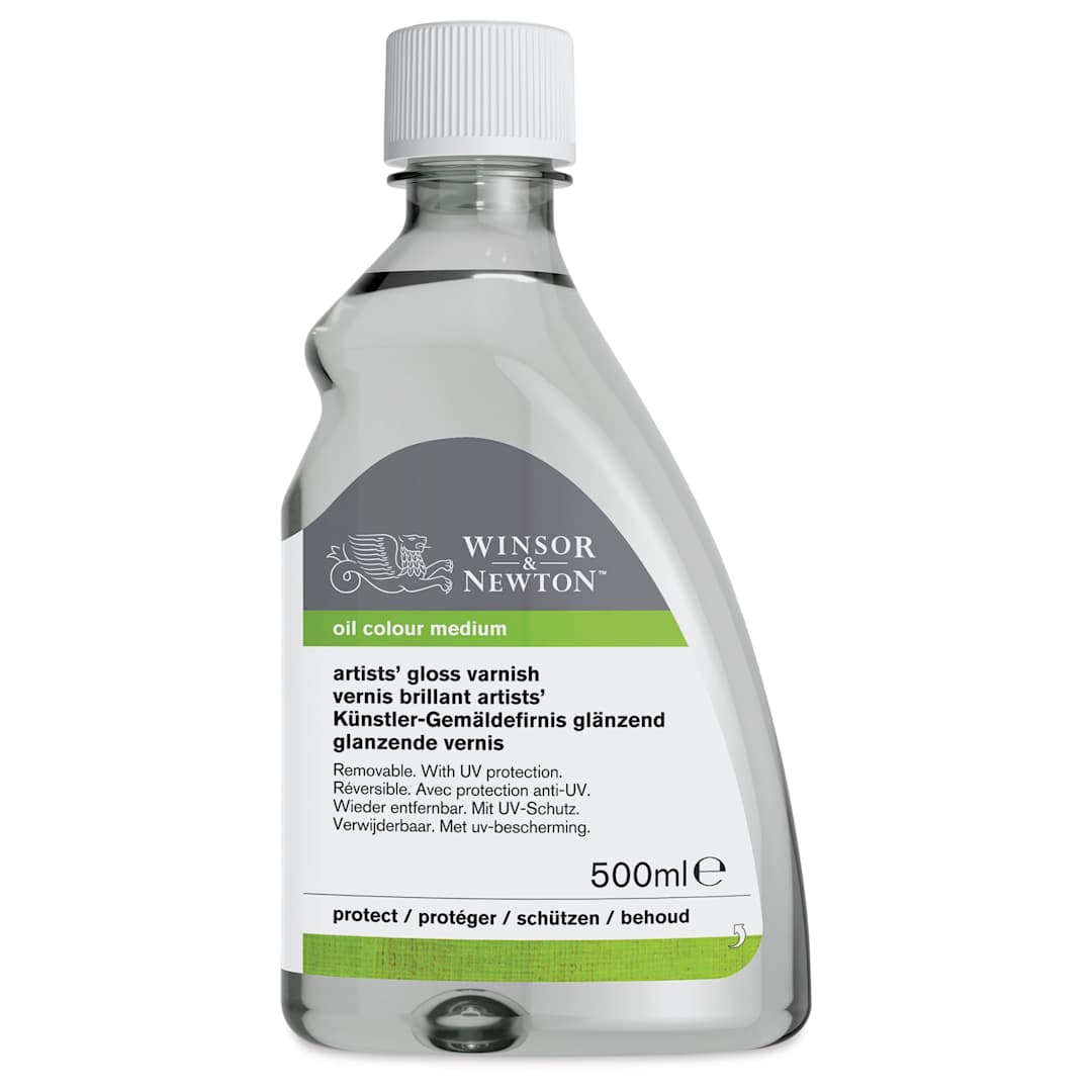 Open in modal - Winsor & Newton Original Artists' Gloss Varnish - Gloss, 500 ml bottle