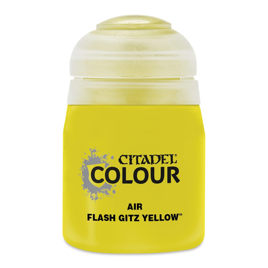 Open in modal - Citadel Acrylic Air Paint - Flash Gitz Yellow, 24 ml