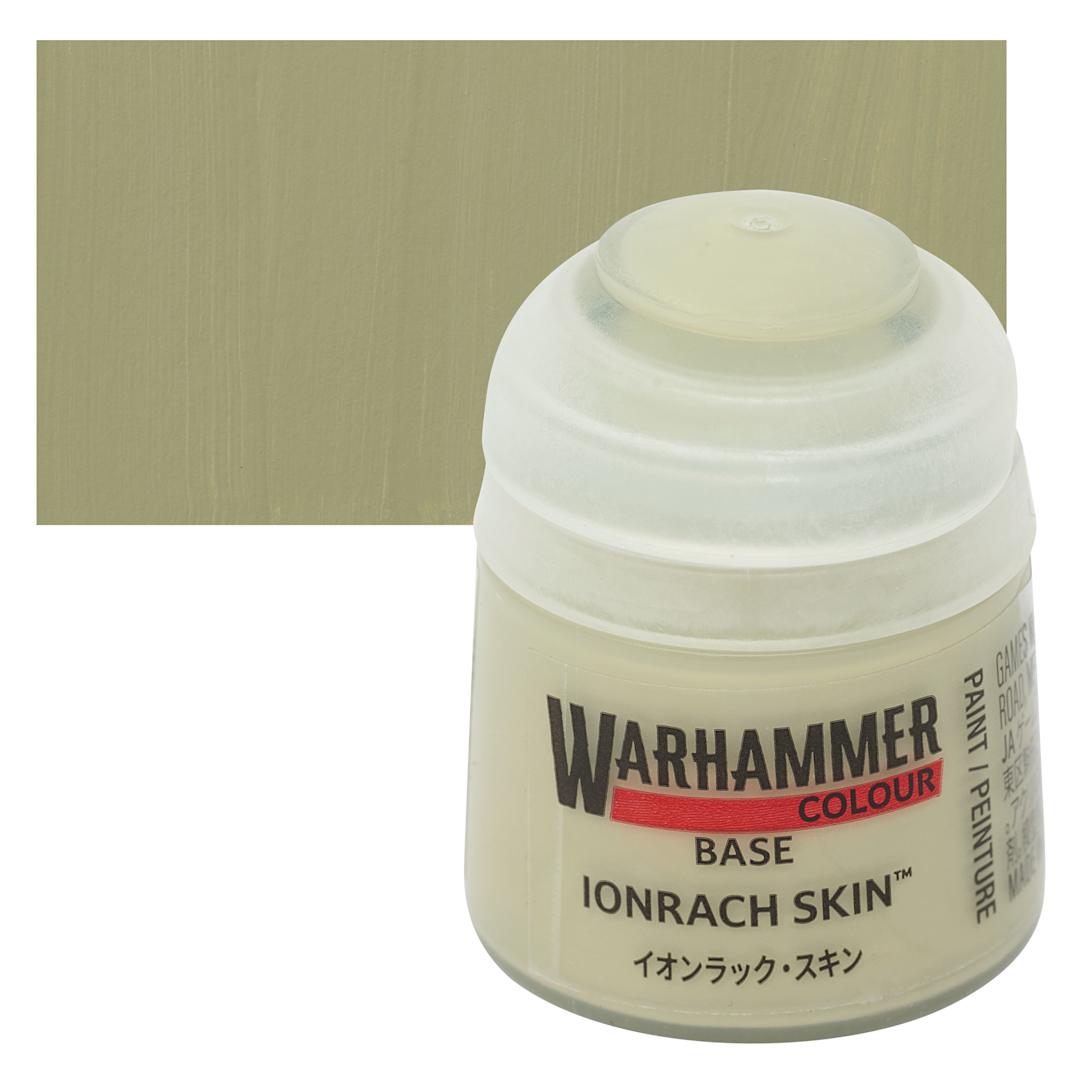 Open in modal - Warhammer Base Acrylic Paint - Ionrach Skin, 12 ml jar and swatch