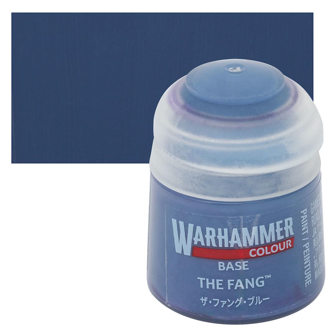 Open in modal - Warhammer Base Acrylic Paint - The Fang, 12 ml jar and swatch