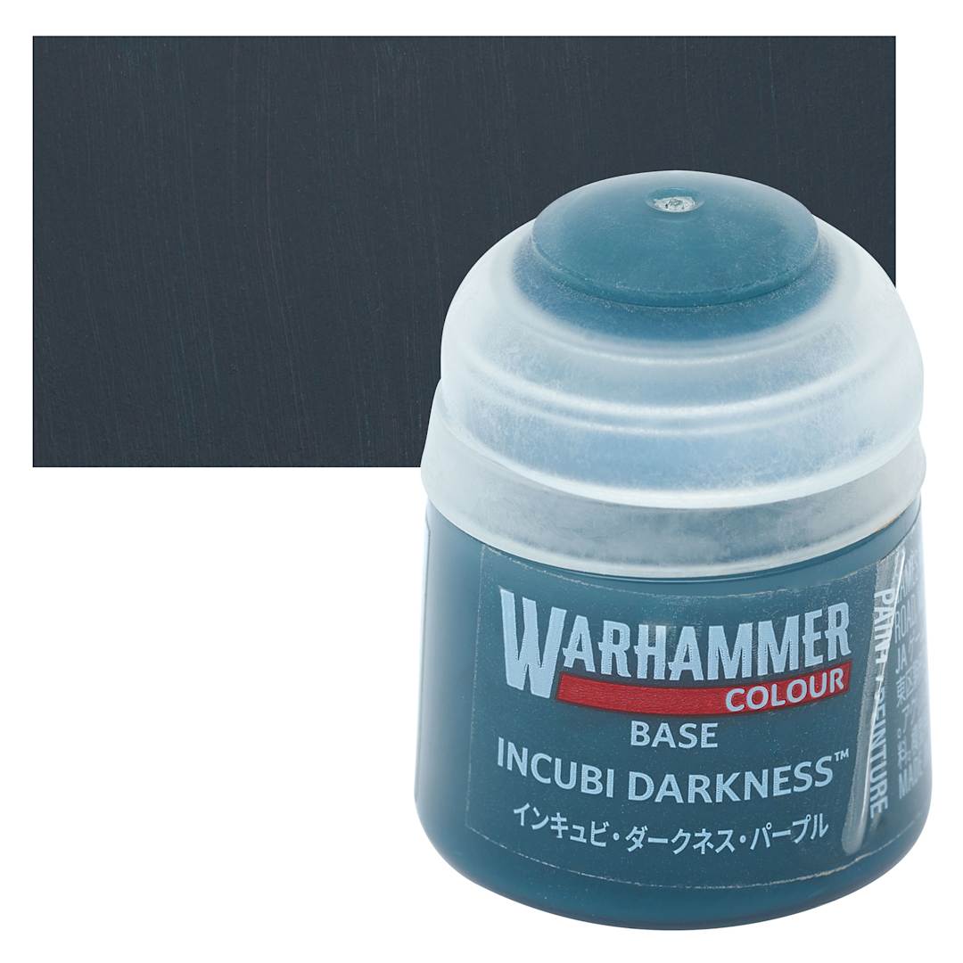 Open in modal - Warhammer Base Acrylic Paint - Incubi Darkness, 12 ml jar