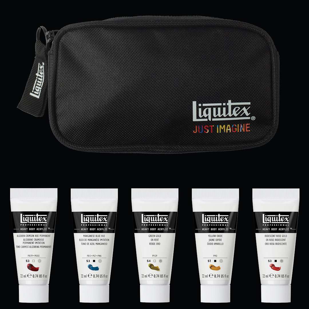 Open in modal - Liquitex Professional Heavy Body Acrylics - Set of 5, WWYC Retro Luxe, 22 ml Tubes