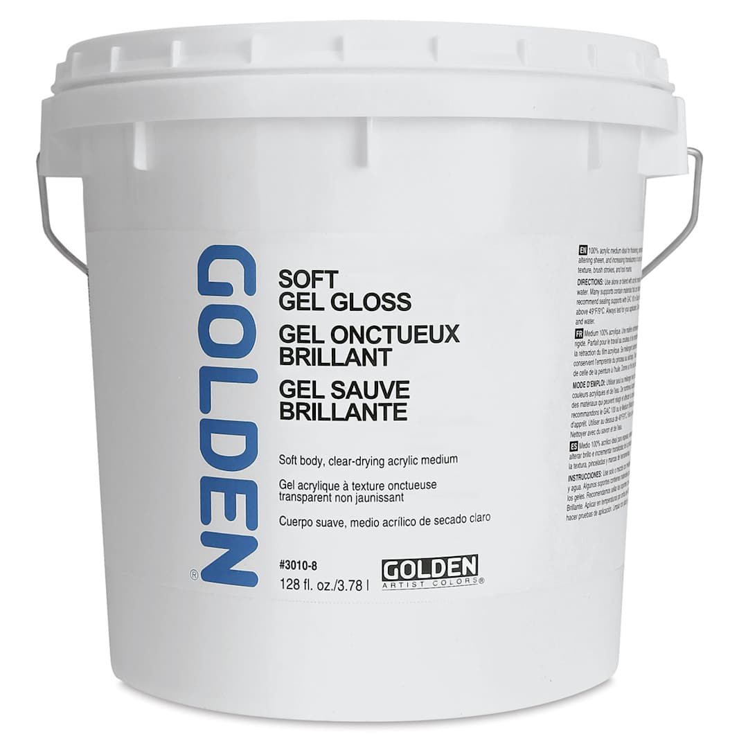 Open in modal - Golden Soft Acrylic Gel Medium - Gloss, 128 oz tub