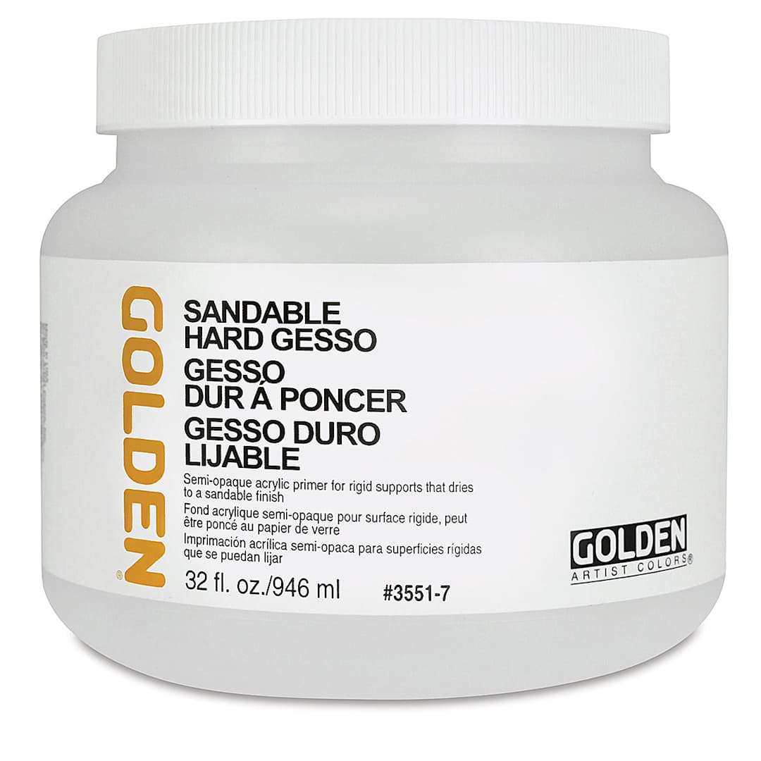 Open in modal - Golden Sandable Hard Gesso - 32 oz jar