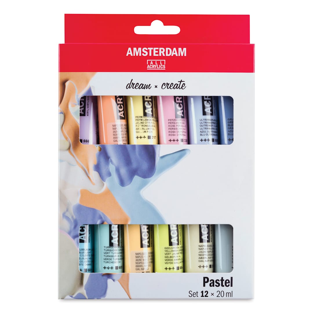 Open in modal - Amsterdam Standard Series Acrylics - Set of 12, Pastel, 20 ml Tubes