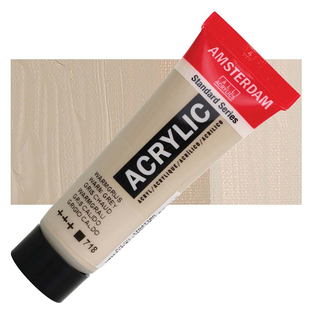 Open in modal - Amsterdam Standard Series Acrylic - Warm Gray, 20 ml Tube and swatch