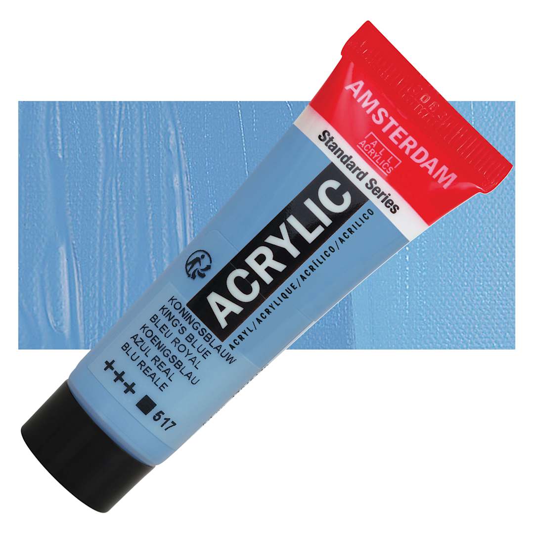 Open in modal - Amsterdam Standard Series Acrylic - King's Blue, 20 ml Tube and swatch