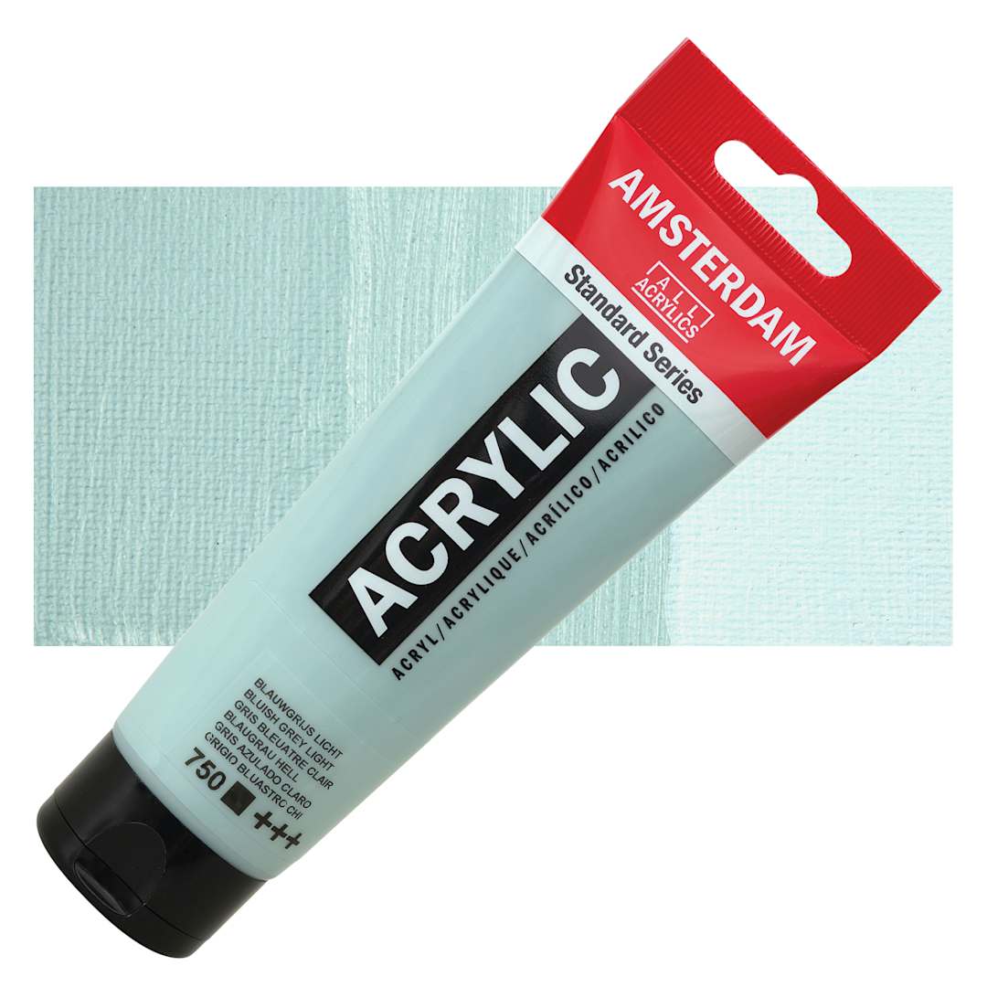 Open in modal - Amsterdam Standard Series Acrylic - Bluish Grey Light, 120 ml tube with swatch