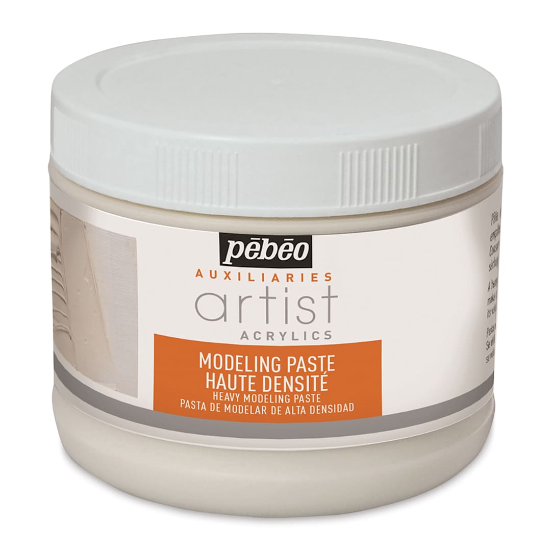 Open in modal - Pebeo Modeling Pastes - Front of High Density 500 ml Jar