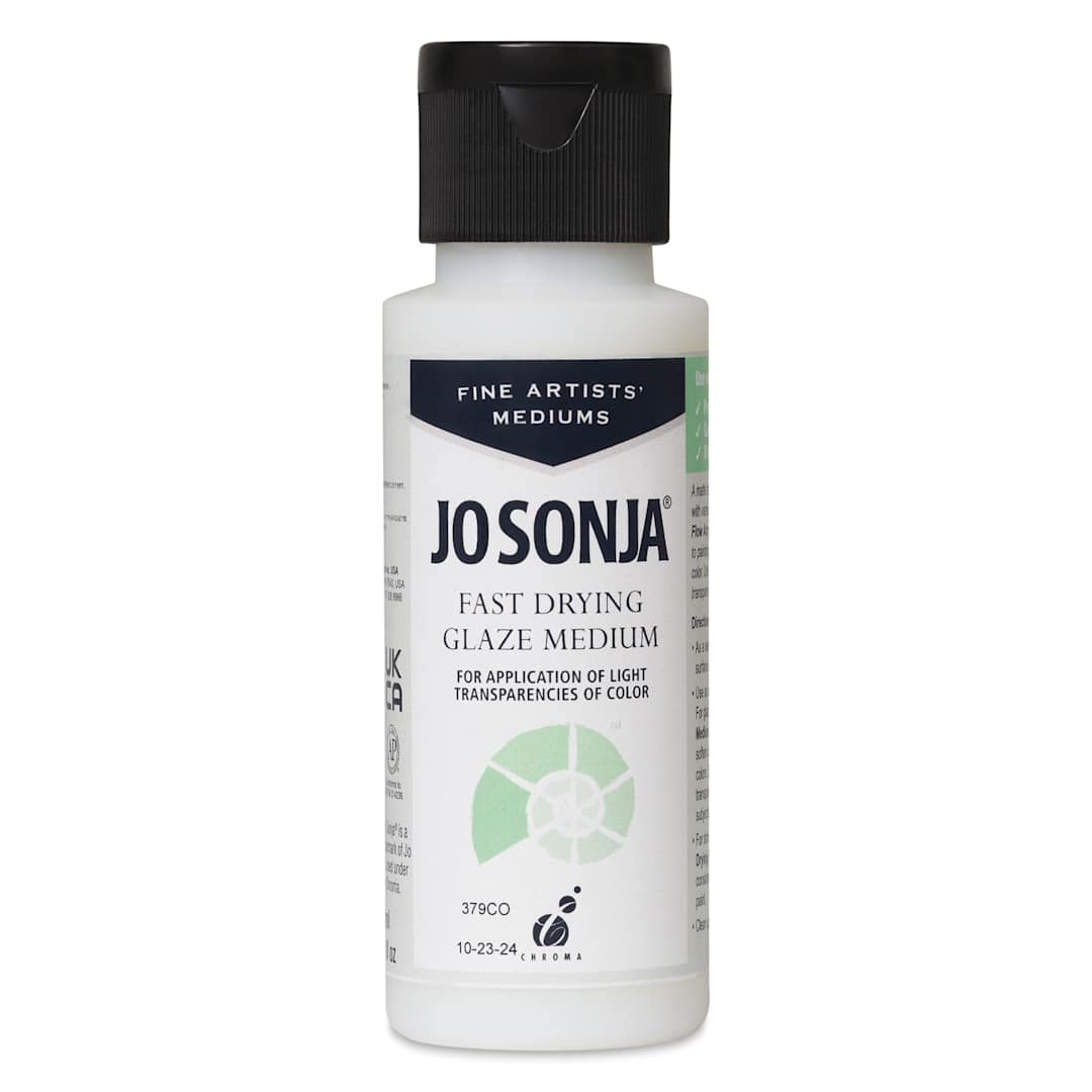 Open in modal - Chroma’s Jo Sonja Fast Drying Glaze Medium - 2 oz bottle - front