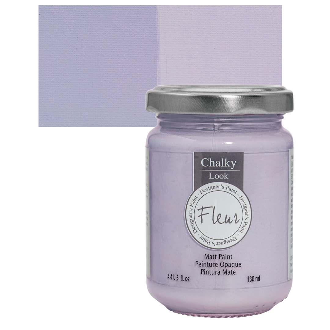Open in modal - Fleur Chalky Look Paint - Sunday Morning, 4.4 oz jar and swatch