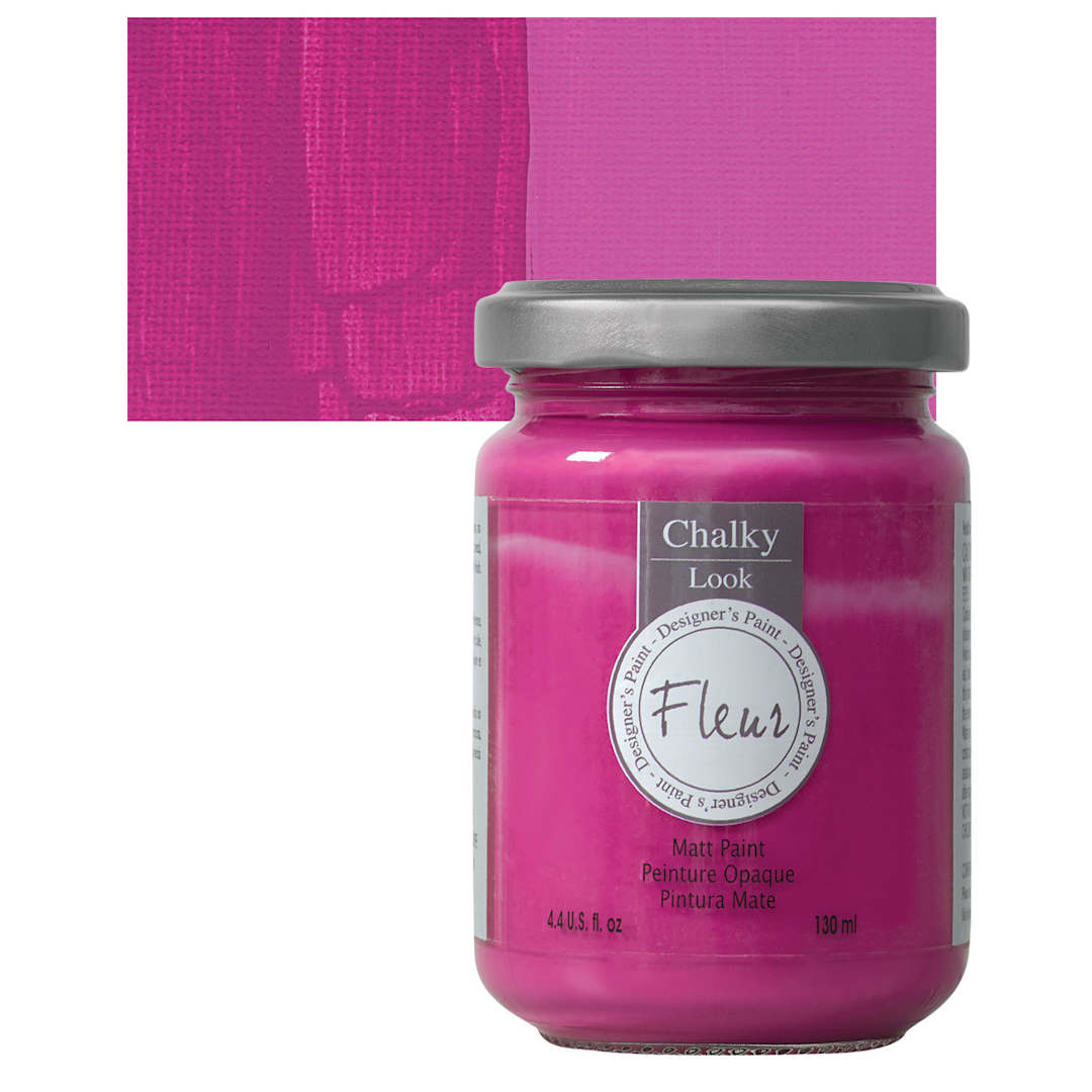 Open in modal - Fleur Chalky Look Paint - Crazy Horse, 4.4 oz jar and swatch
