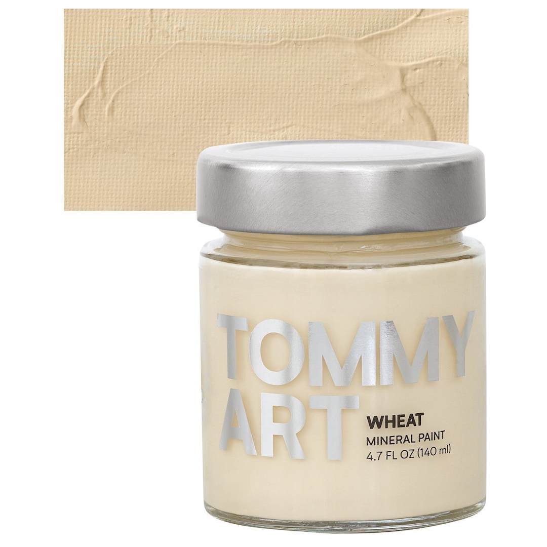 Open in modal - Tommy Art Mineral Paint - Wheat, 140 ml jar and swatch