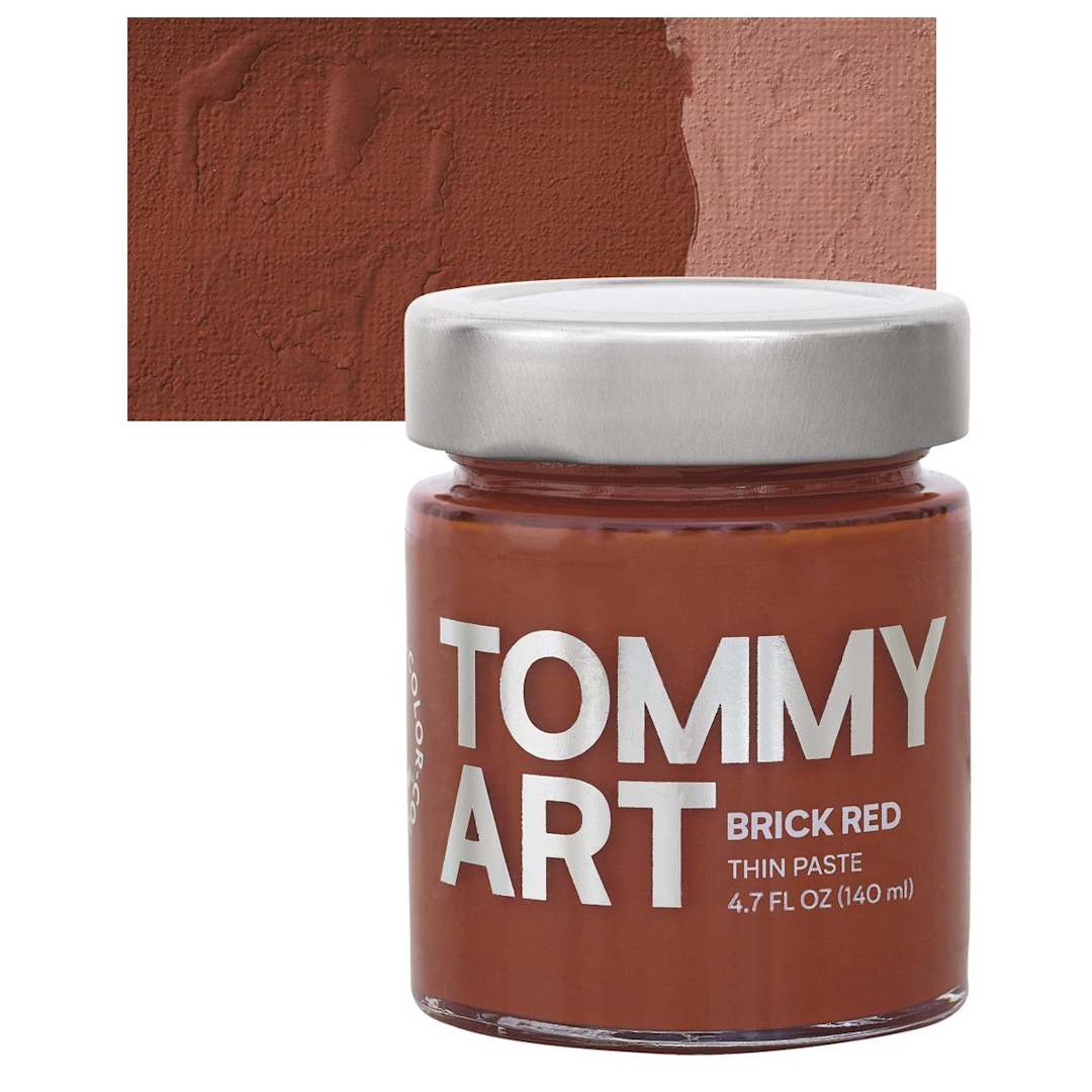 Open in modal - Tommy Art DIY System - Brick Red Paste, 140 ml jar and swatch