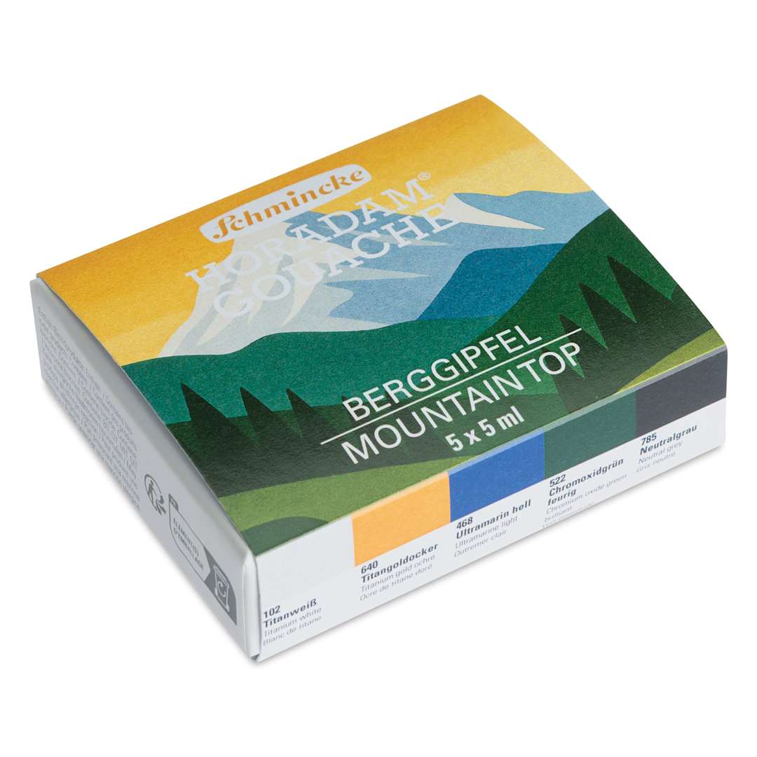 Open in modal - Schmincke Horadam Artist Gouache - Set of 6, Mountain Top, 5 ml tube