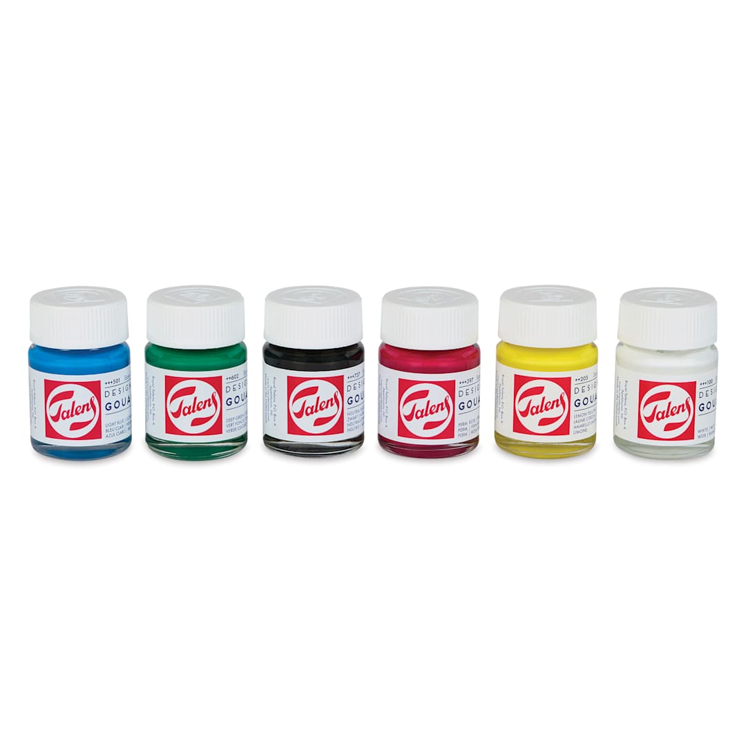 Open in modal - Royal Talens Gouache - Primary Set of 6, 16 ml bottles