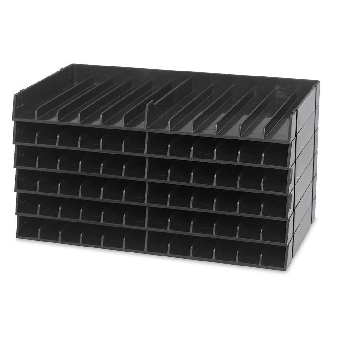 Open in modal - Spectrum Noir Marker Storage Trays in Black, shown empty